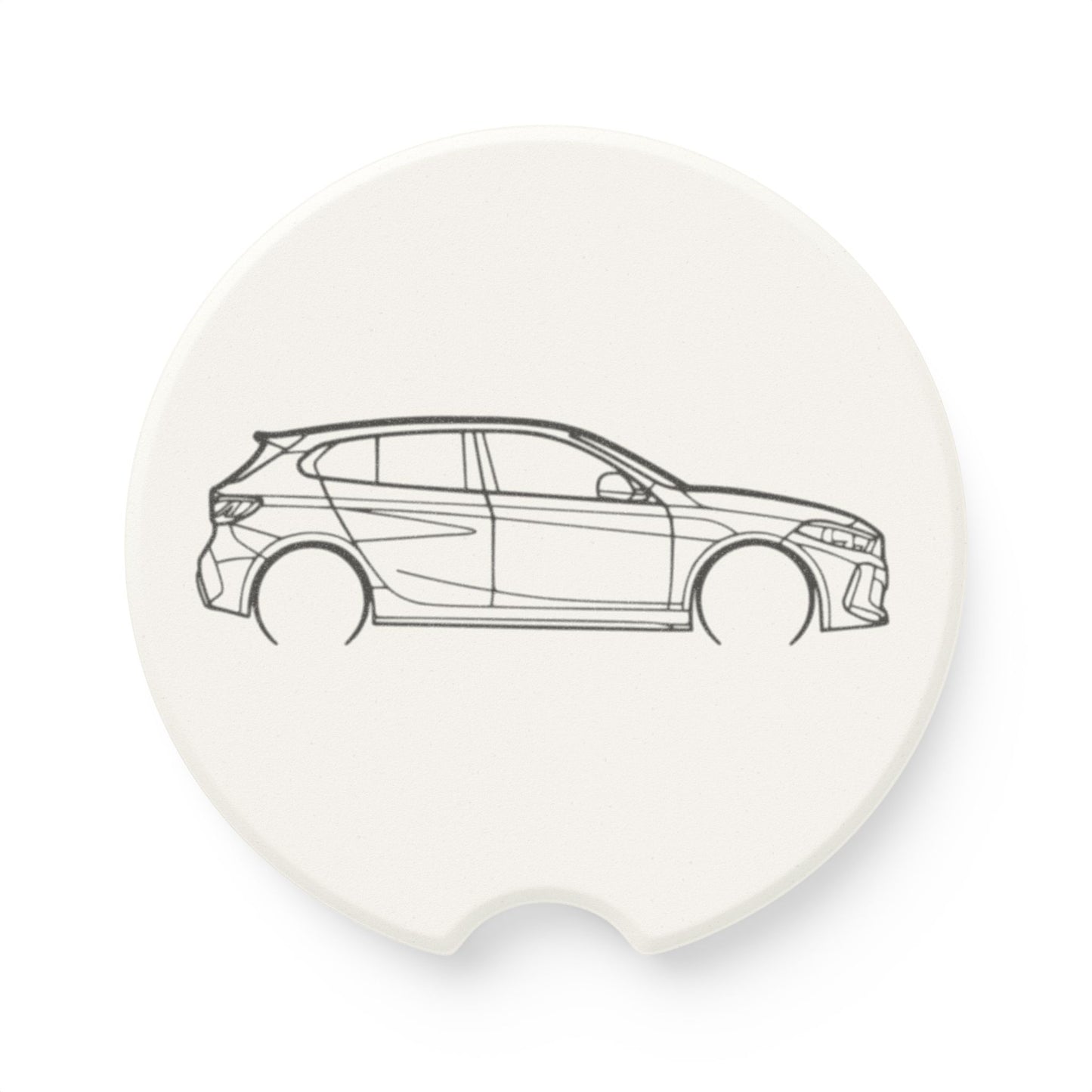 BMW 135i Silhouette Soapstone Car Coaster
