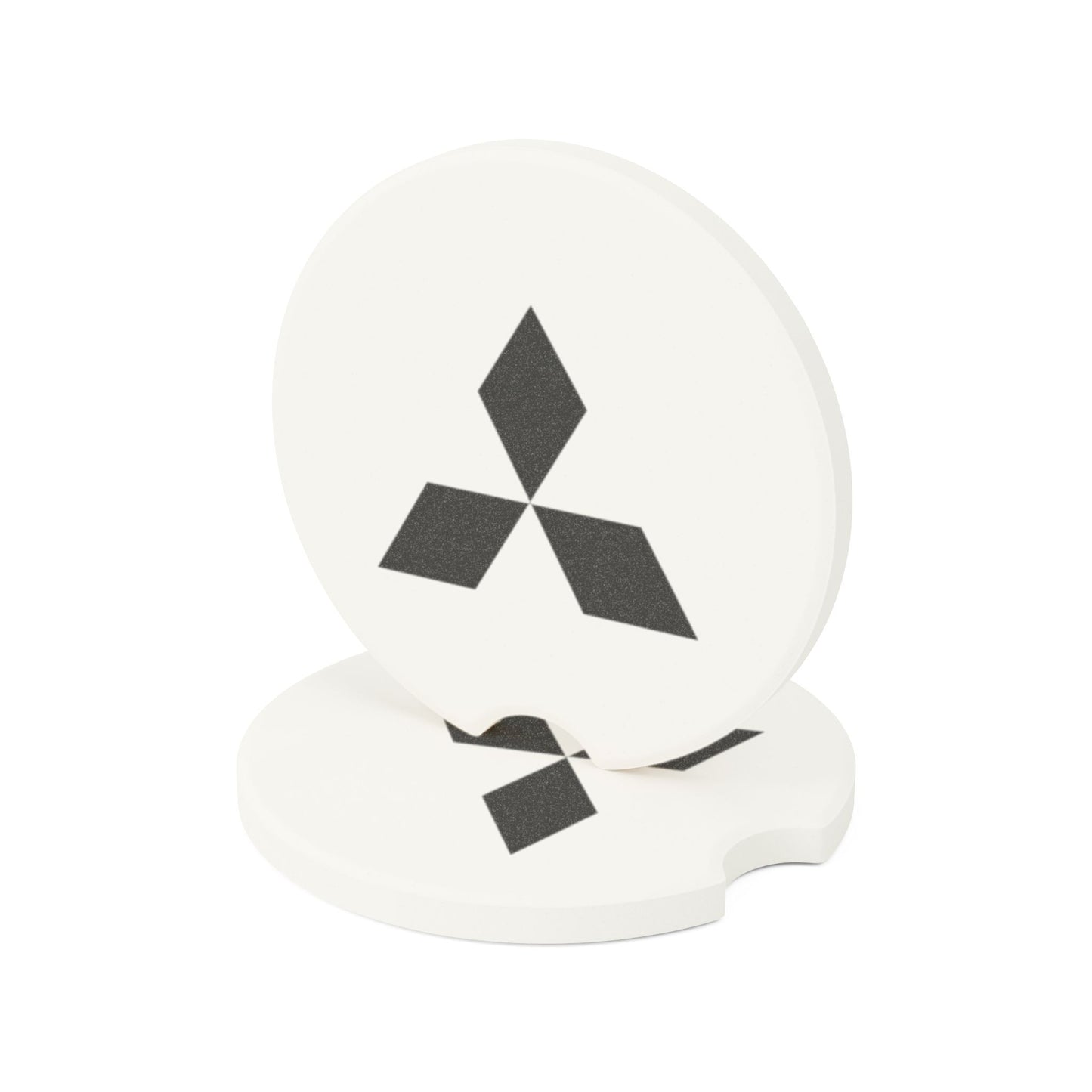 Mitsubishi Logo Soapstone Car Coaster