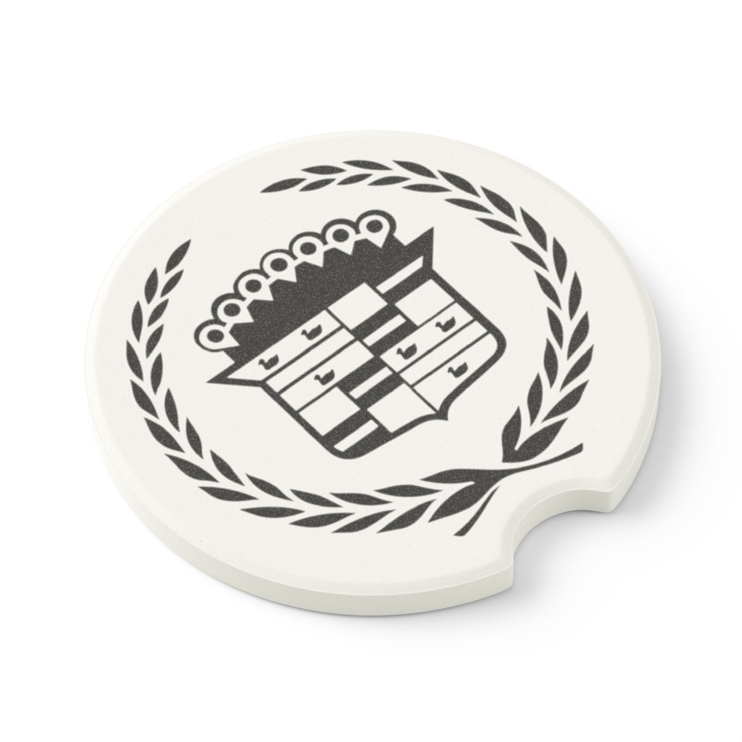 Cadillac Logo Soapstone Car Coaster