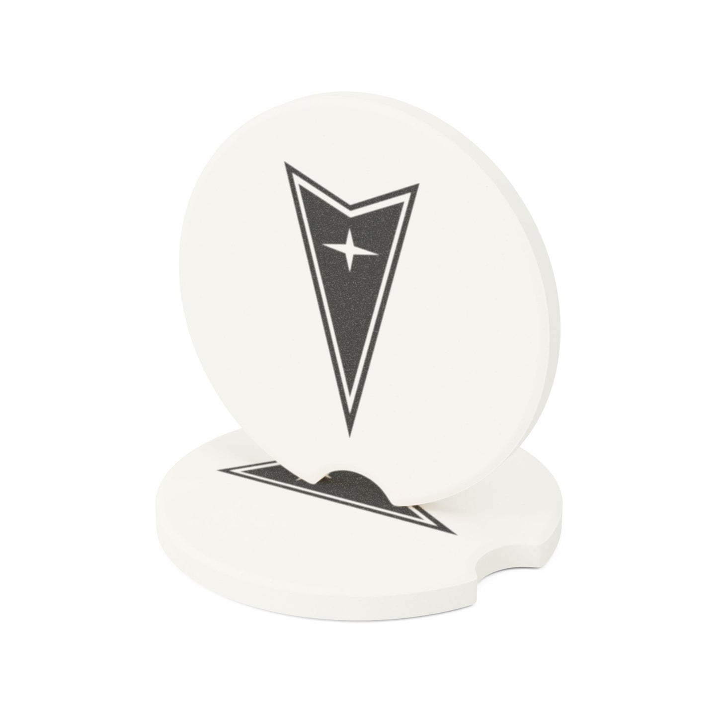 Pontiac Logo Soapstone Car Coaster