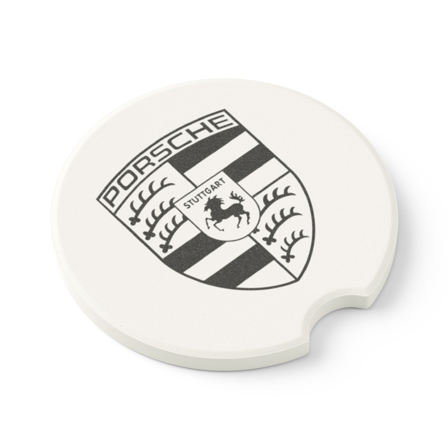 Porsche Logo Soapstone Car Coaster