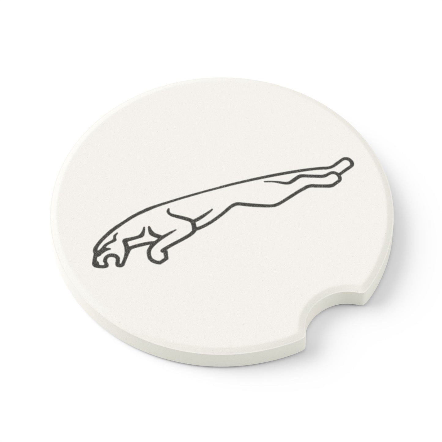 Jaguar Logo Soapstone Car Coaster
