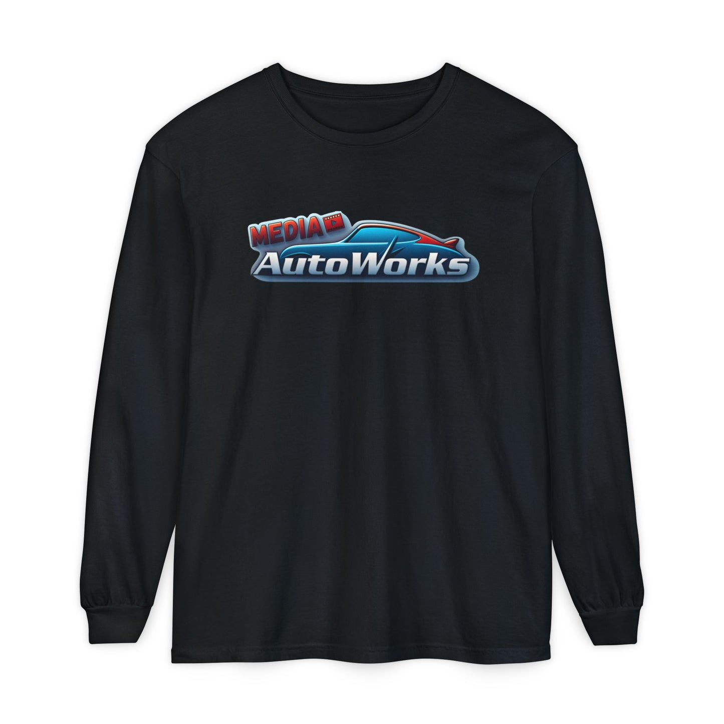 AutoWorks Media - Unisex Garment-dyed Long Sleeve T-Shirt