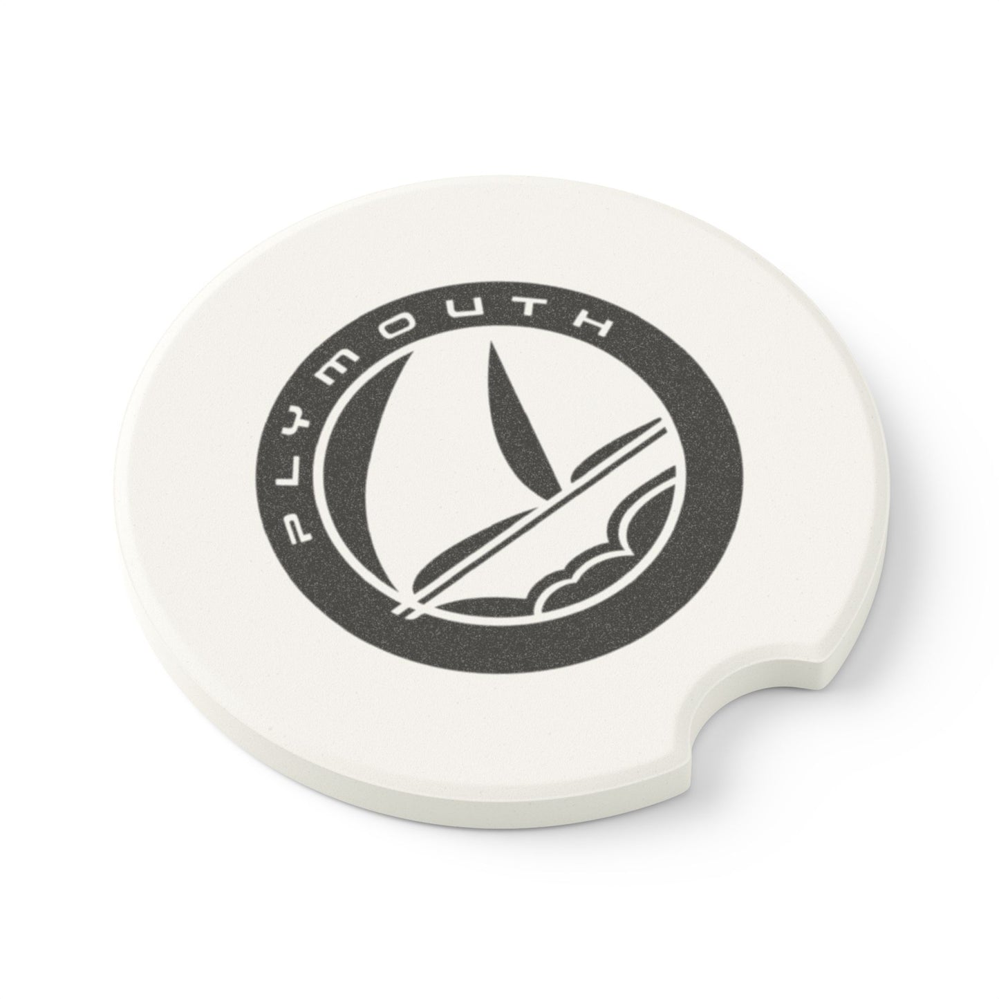 Plymouth Logo Soapstone Car Coaster
