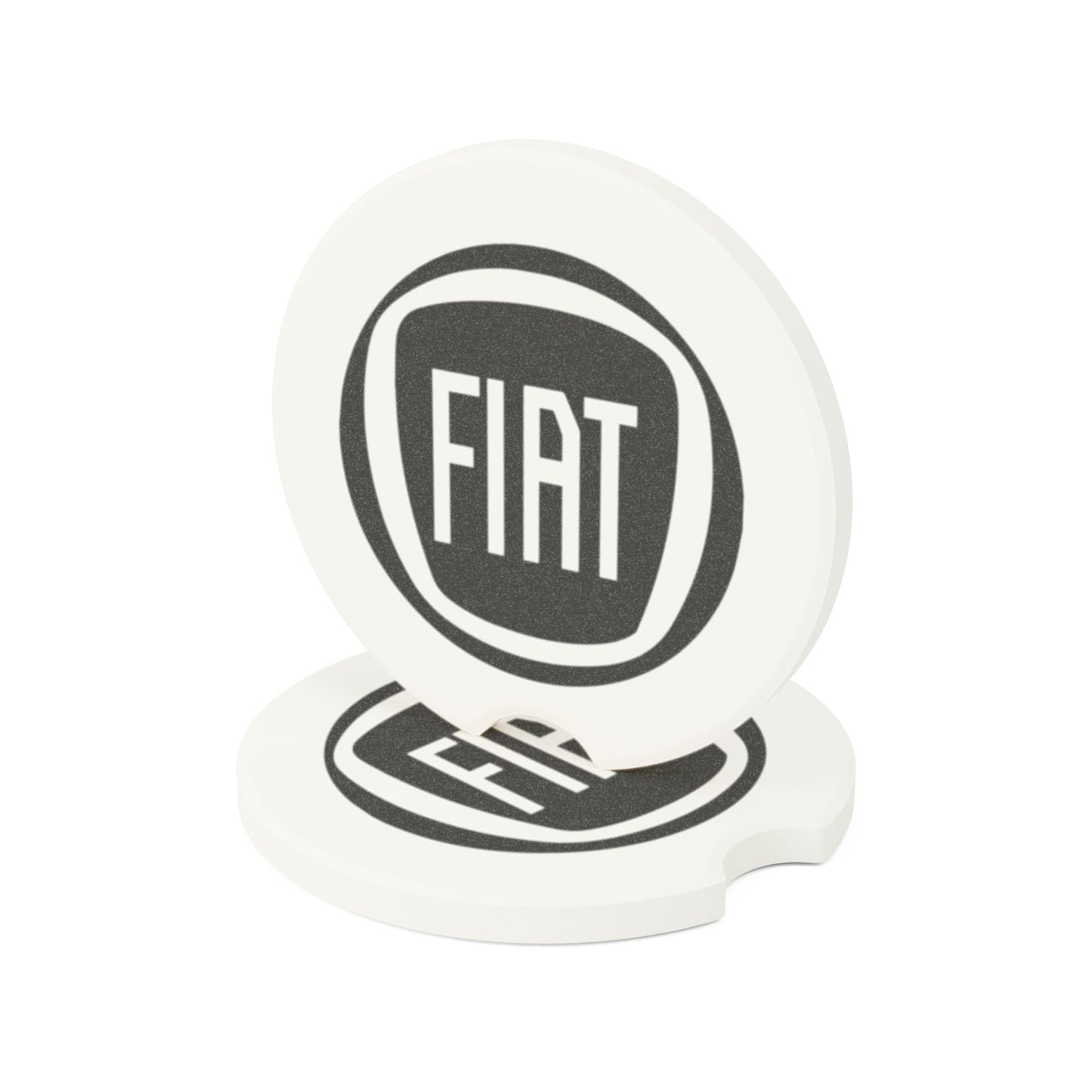 Fiat Logo Soapstone Car Coaster
