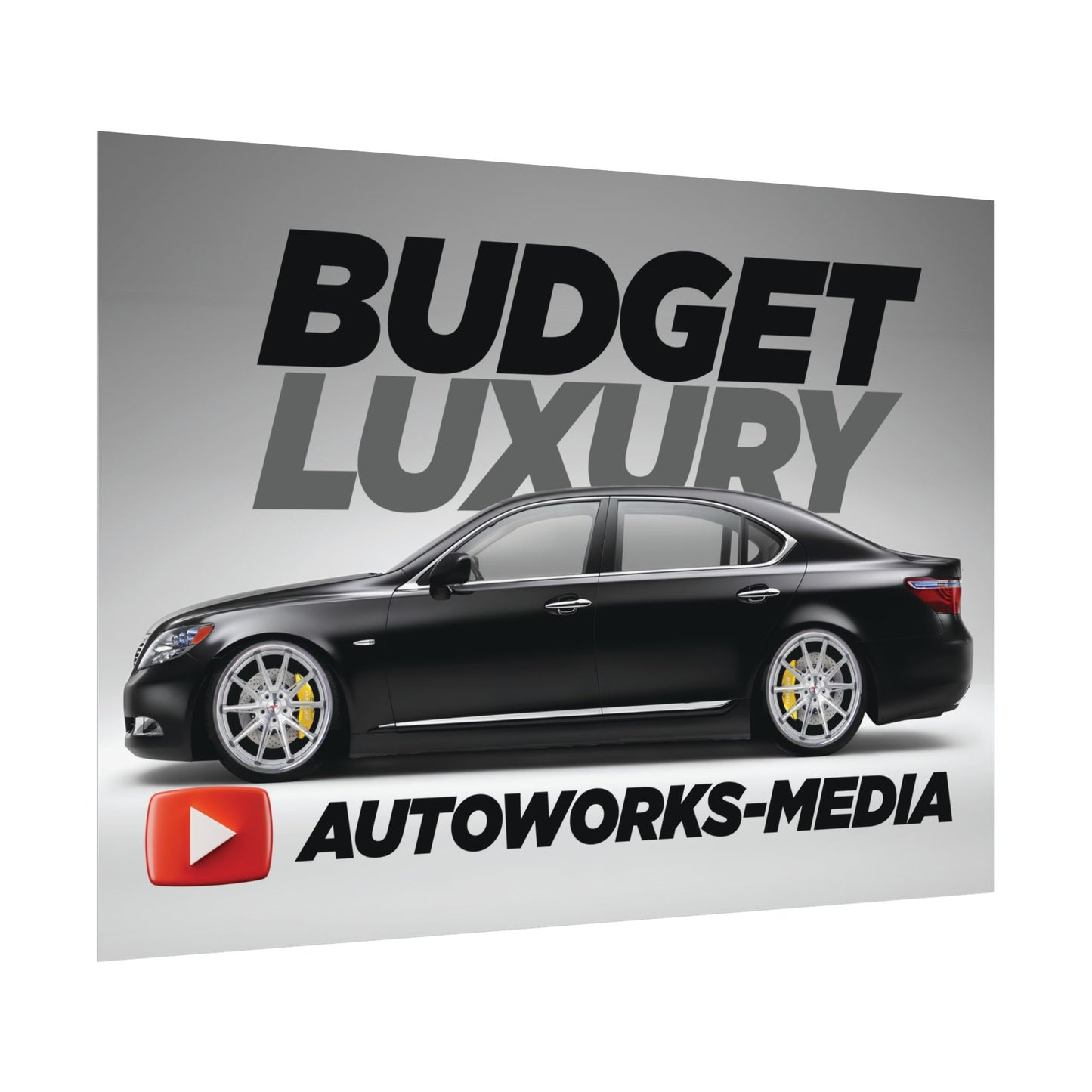 AutoWorks-Media, Lexus LS460 "Budget Luxury" Project Poster