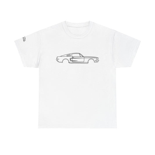 1968 Ford Mustang Fastback Silhouette T-Shirt