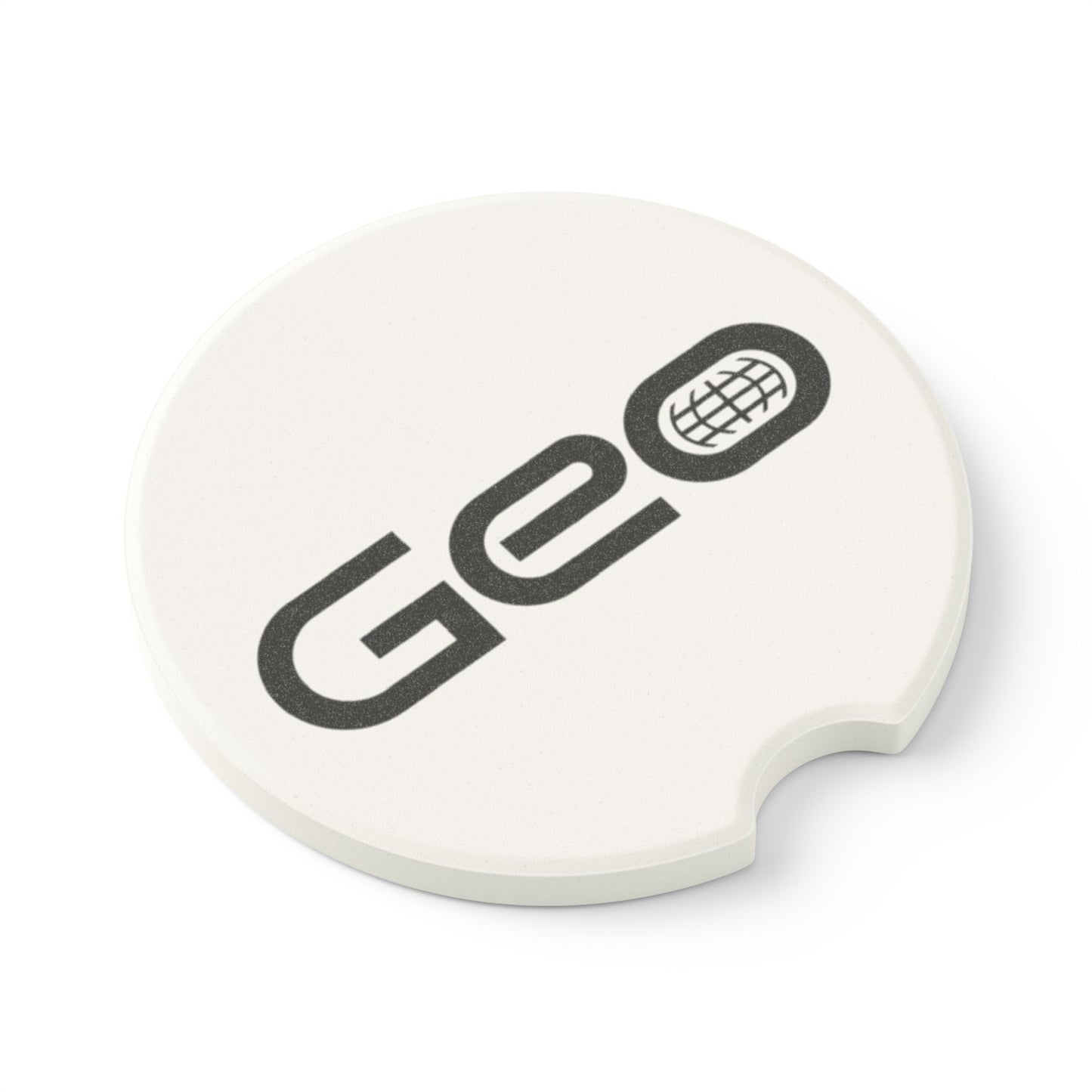 Geo Logo Soapstone Car Coaster