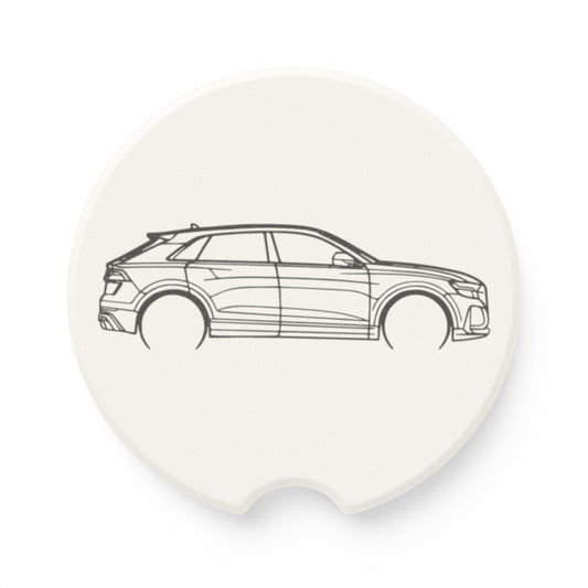 Audi Q8 Avant Silhouette Soapstone Car Coaster