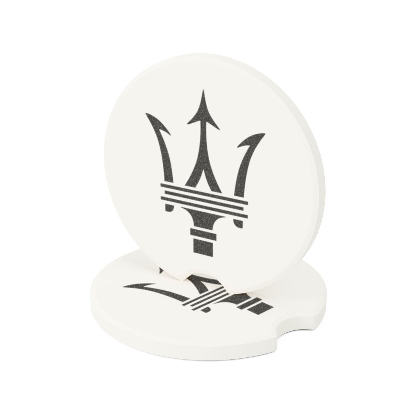 Maserati Logo Soapstone Car Coaster
