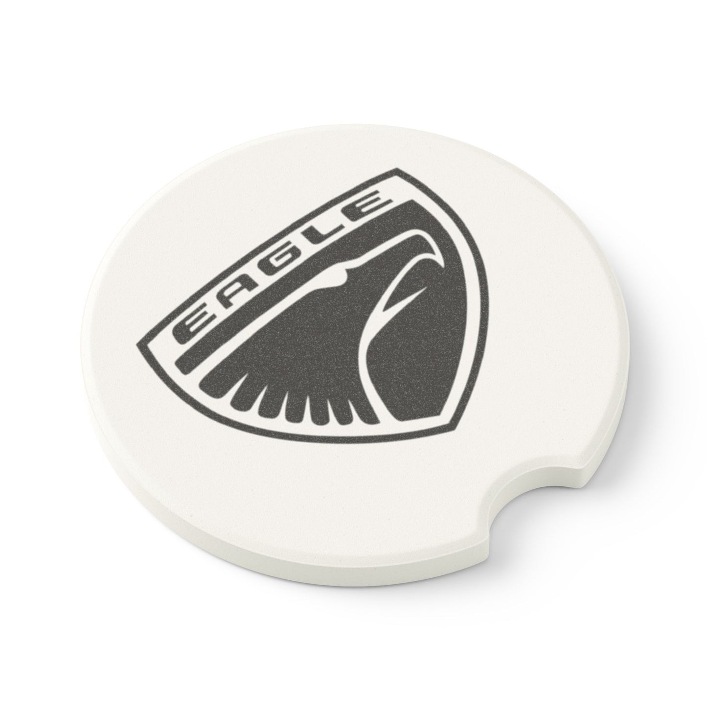 Eagle Logo Soapstone Car Coaster