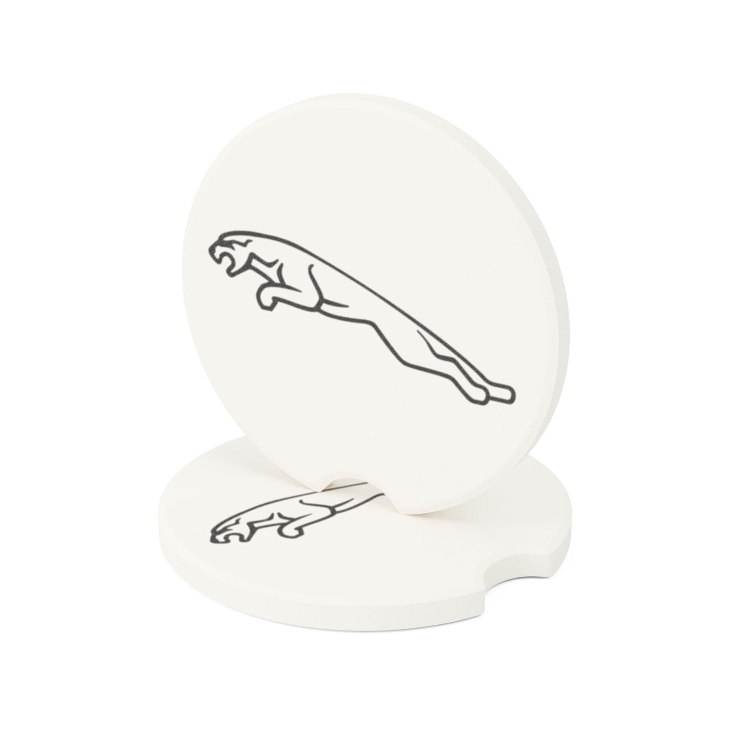 Jaguar Logo Soapstone Car Coaster