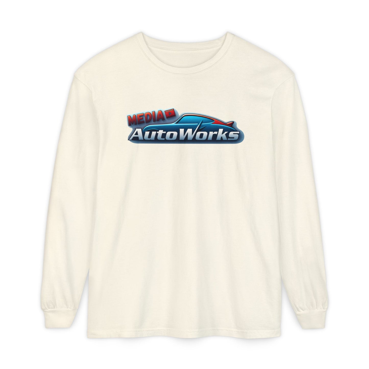 AutoWorks Media - Unisex Garment-dyed Long Sleeve T-Shirt