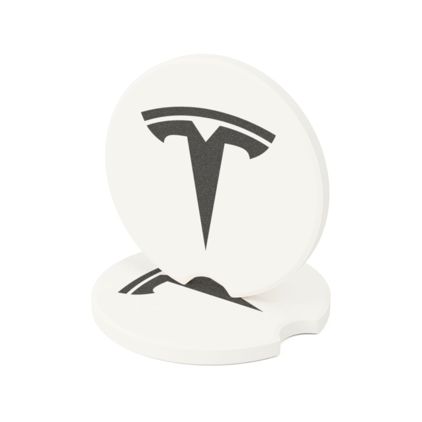Tesla Logo Soapstone Car Coaster