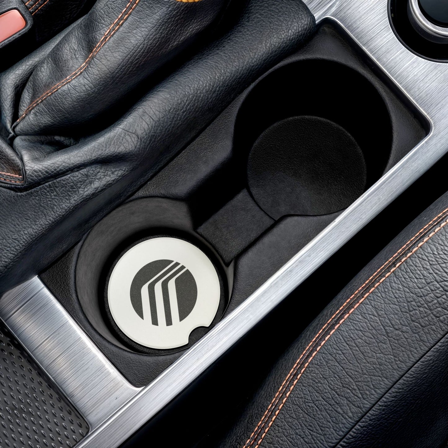 Mercury Logo Soapstone Car Coaster
