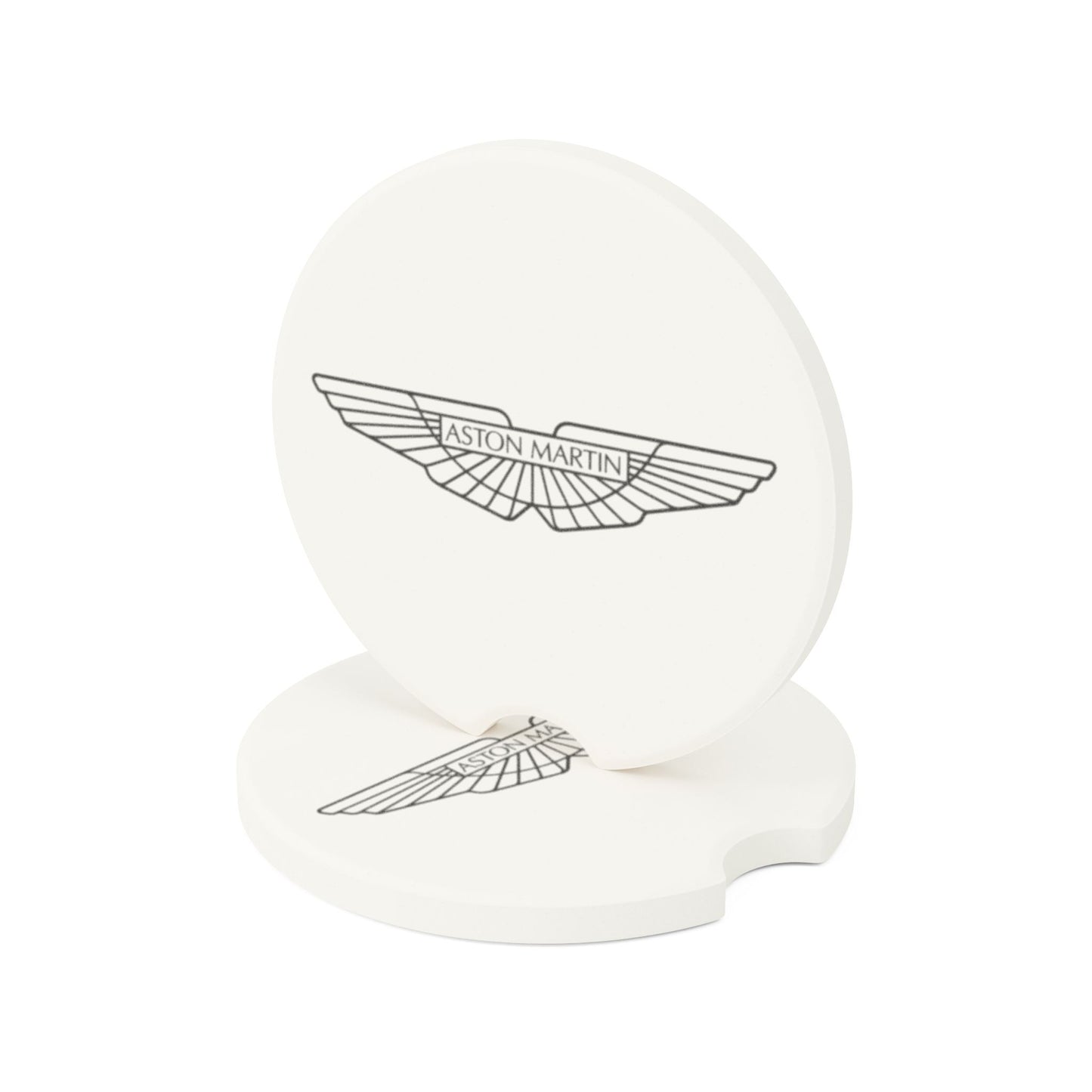 Aston Martin Logo Soapstone Car Coaster