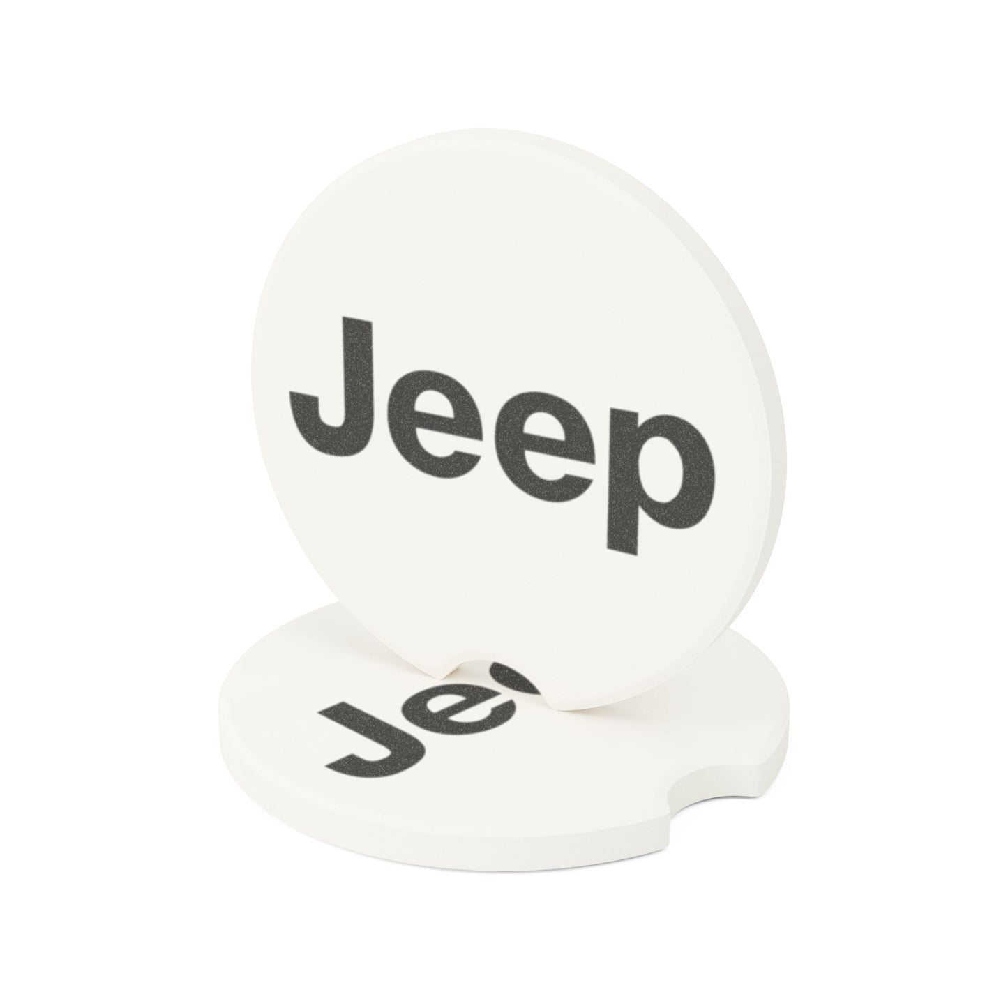Jeep Logo Soapstone Car Coaster