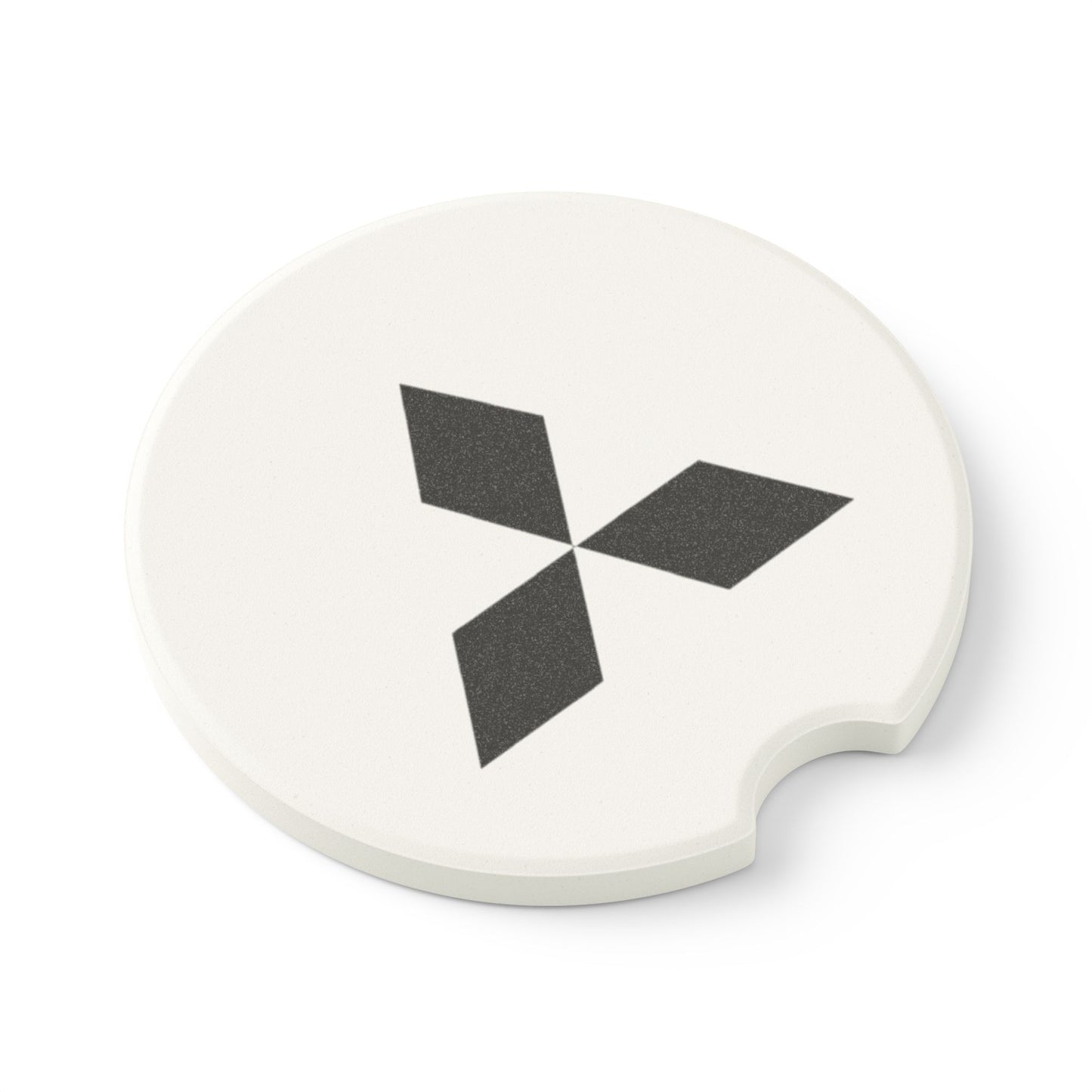 Mitsubishi Logo Soapstone Car Coaster
