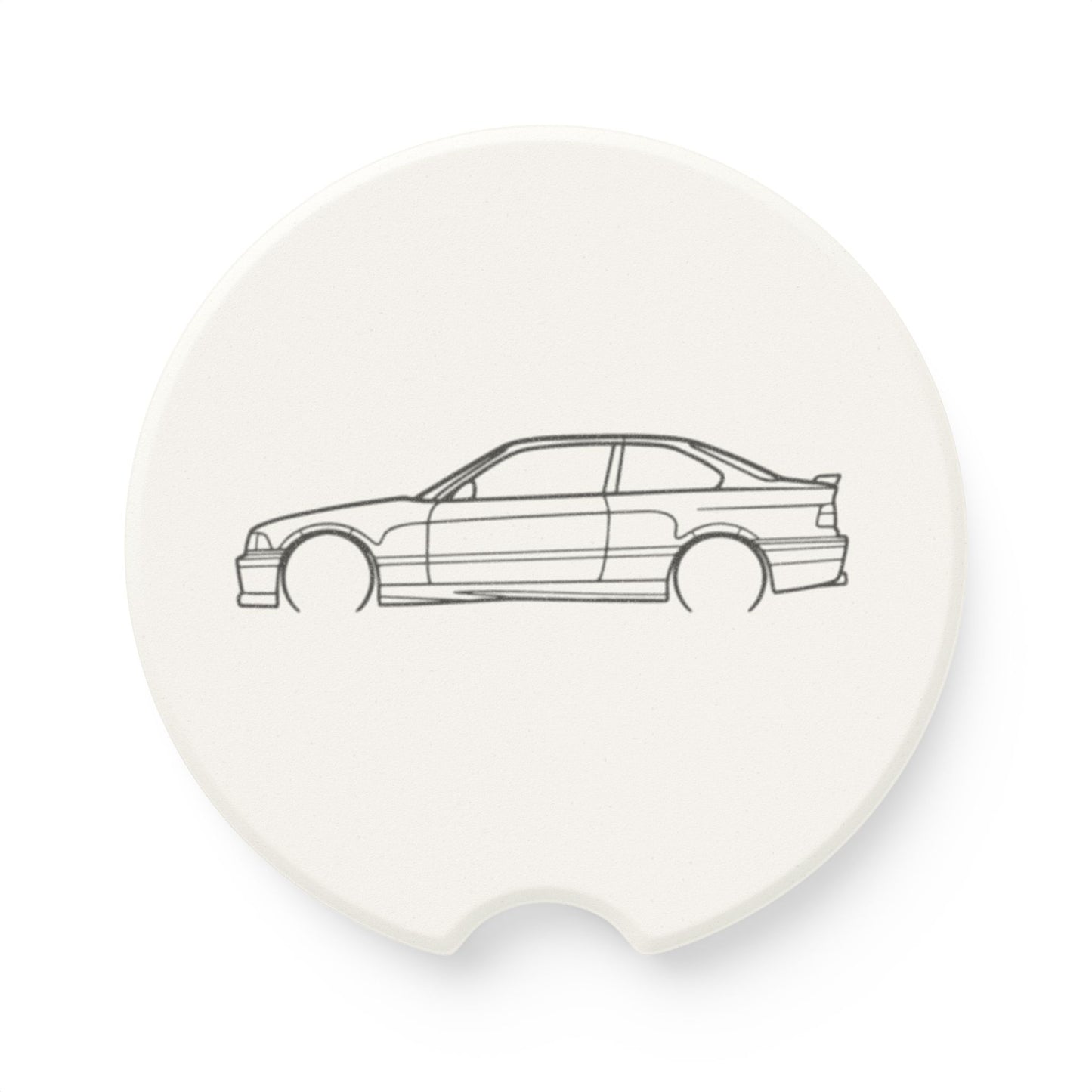 BMW E36 M3 Silhouette Soapstone Car Coaster