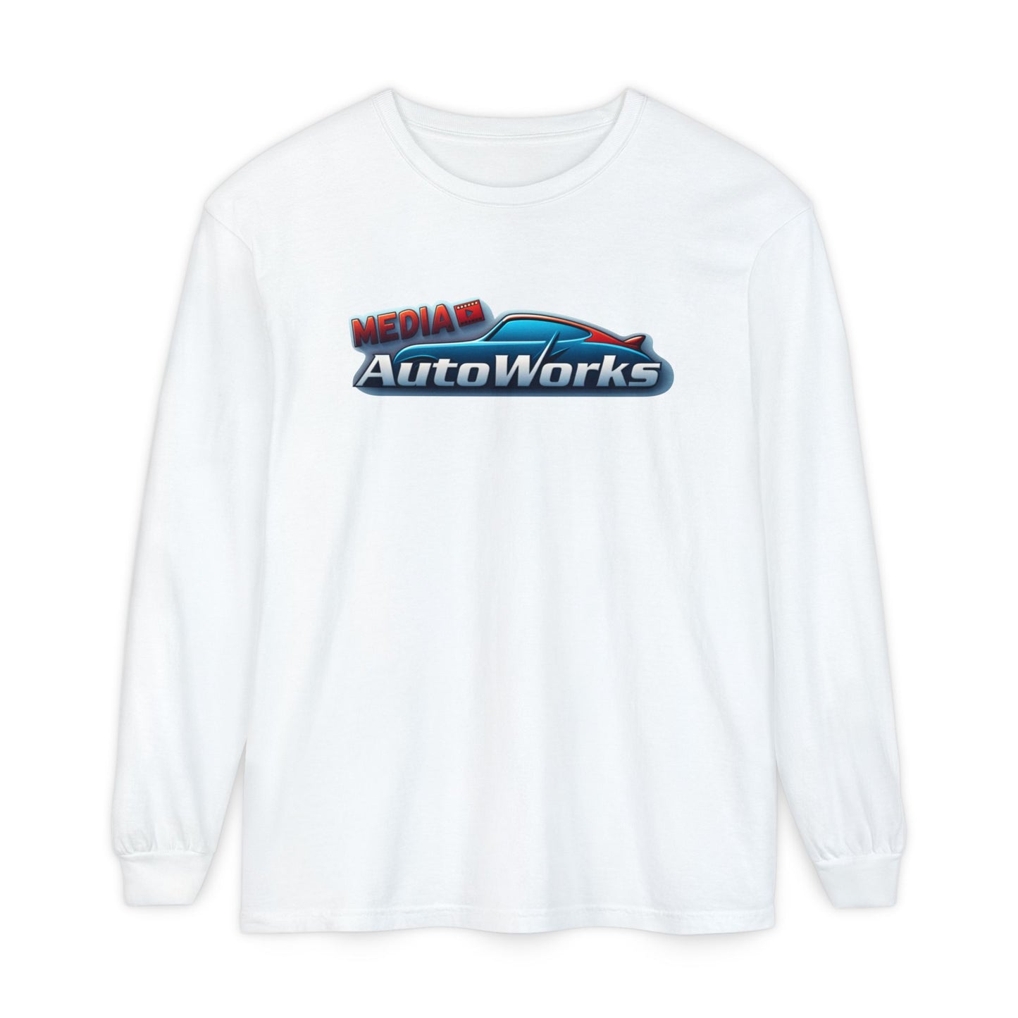 AutoWorks Media - Unisex Garment-dyed Long Sleeve T-Shirt