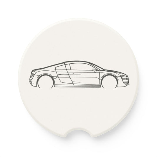 Audi R8 Silhouette Soapstone Car Coaster