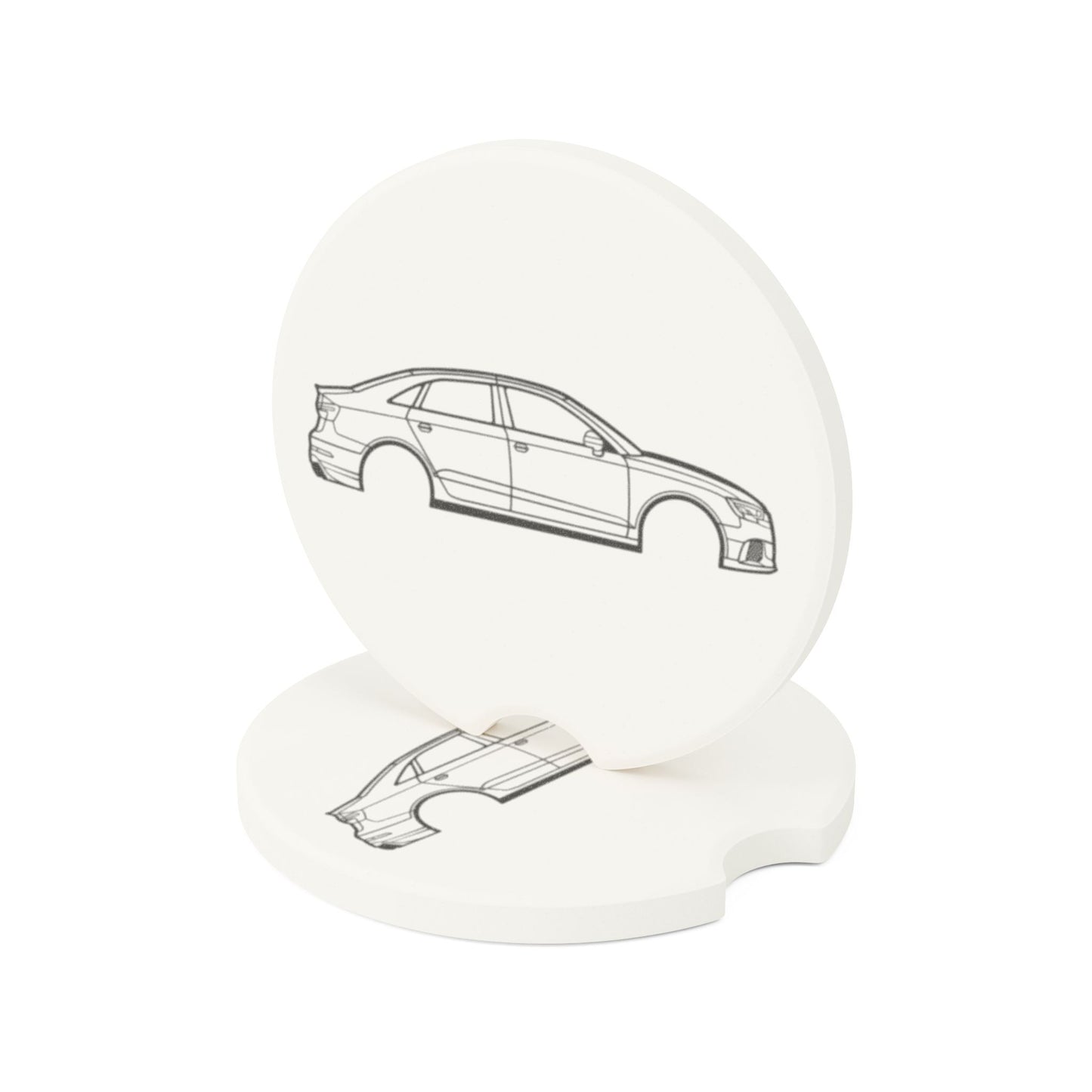 Audi RS3 Silhouette Soapstone Car Coaster