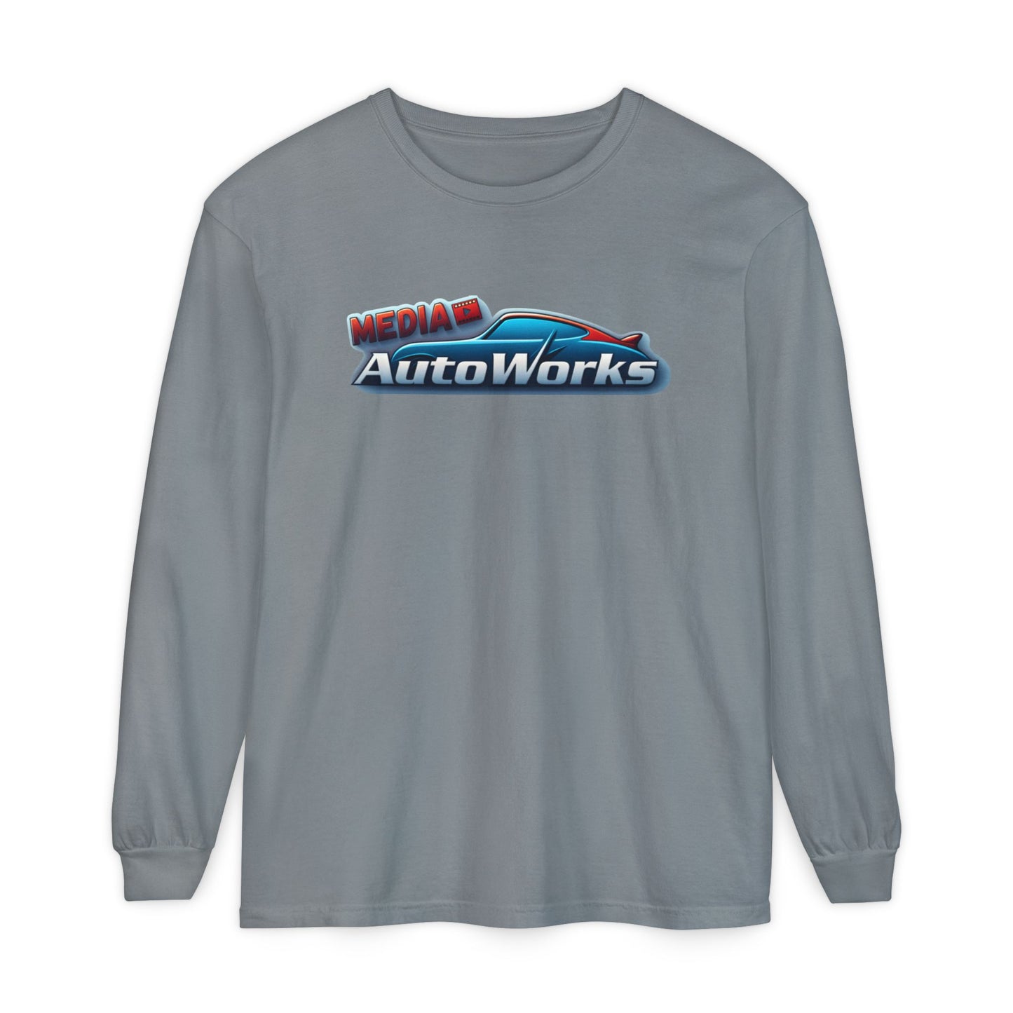 AutoWorks Media - Unisex Garment-dyed Long Sleeve T-Shirt
