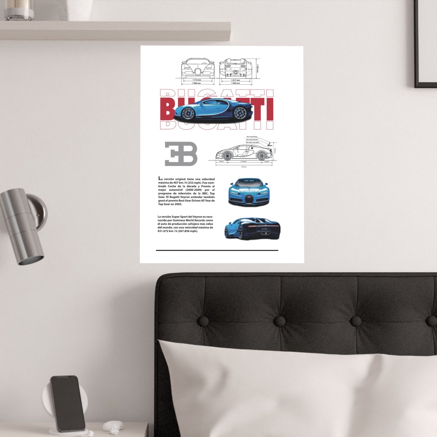 Bugatti Car Art Print