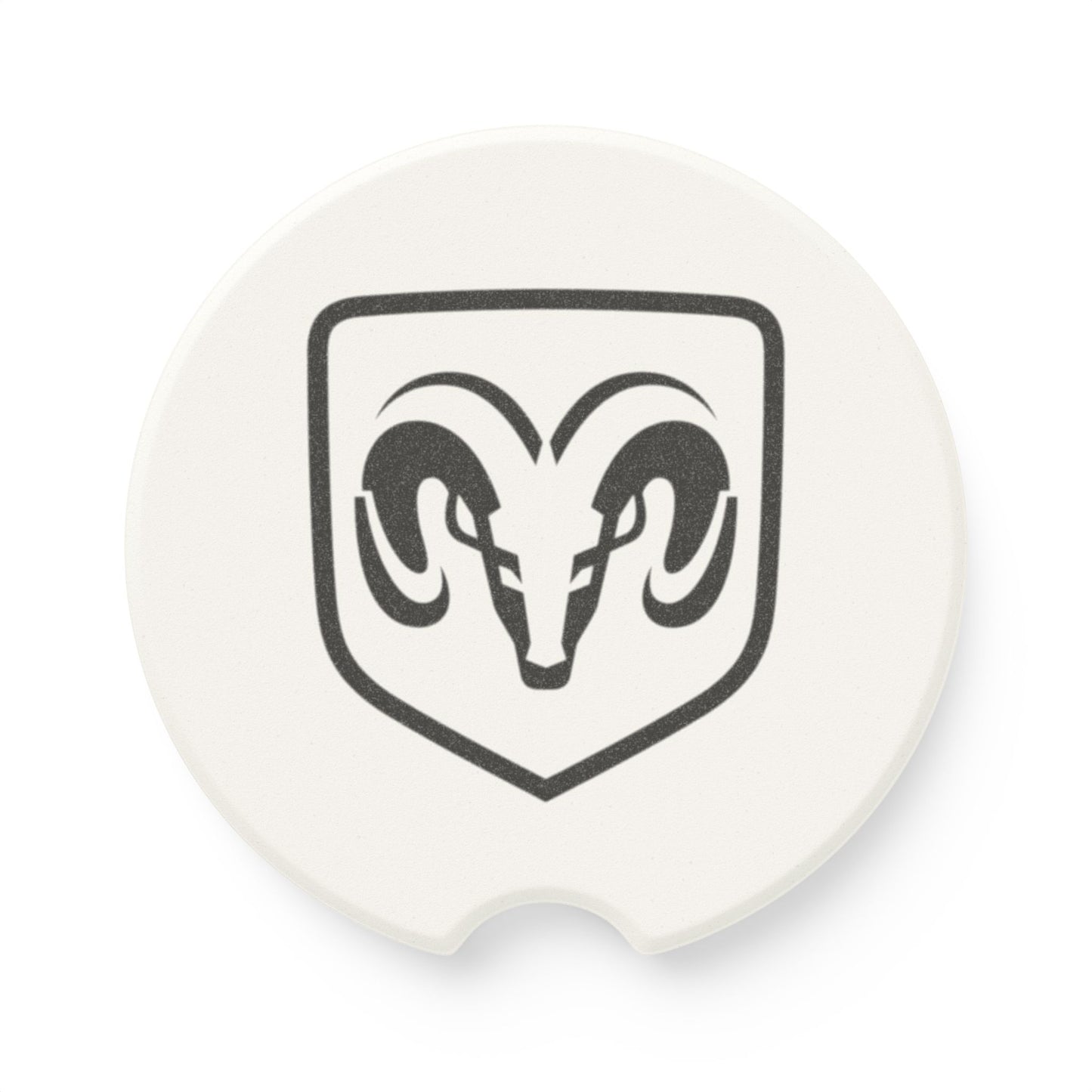Ram Logo Soapstone Car Coaster