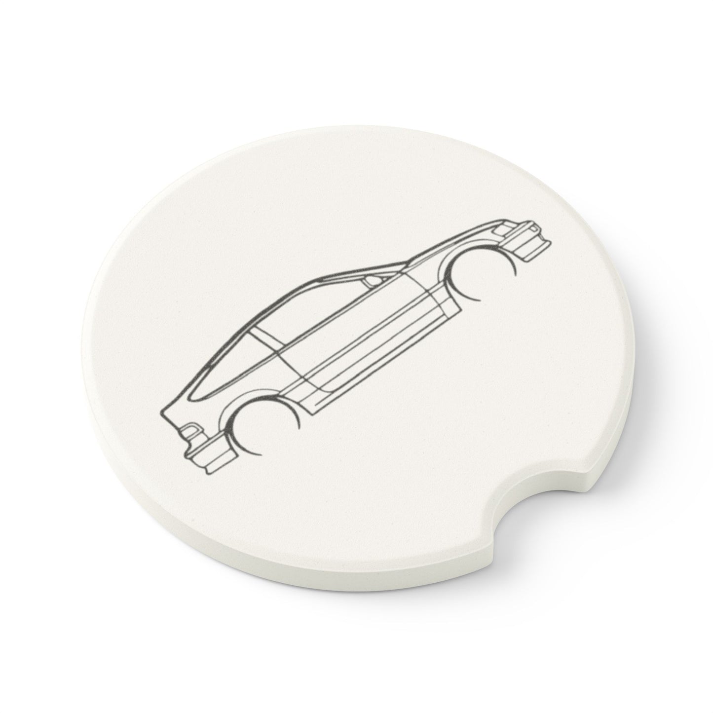 Honda CRX Silhouette Soapstone Car Coaster