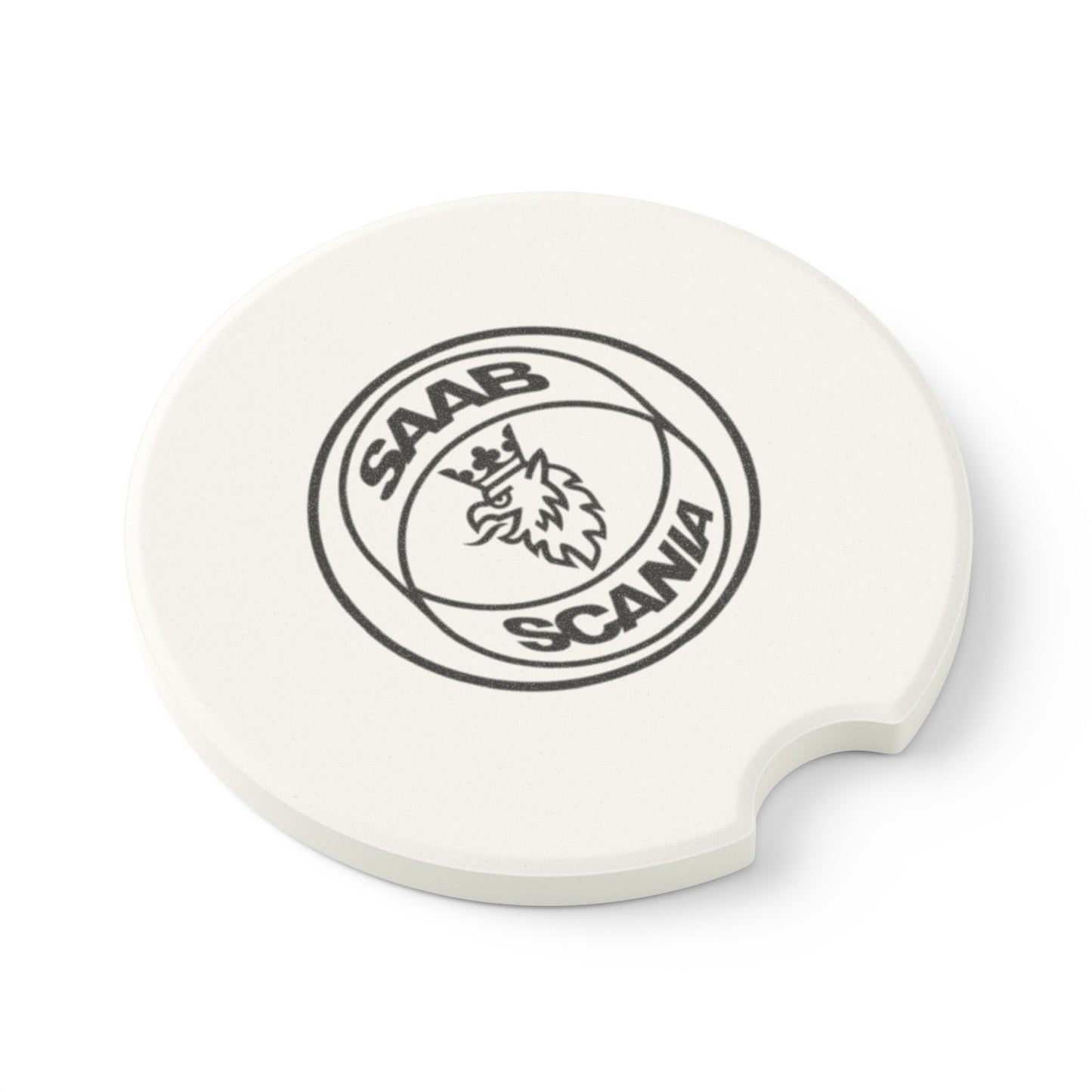 Saab Logo Soapstone Car Coaster