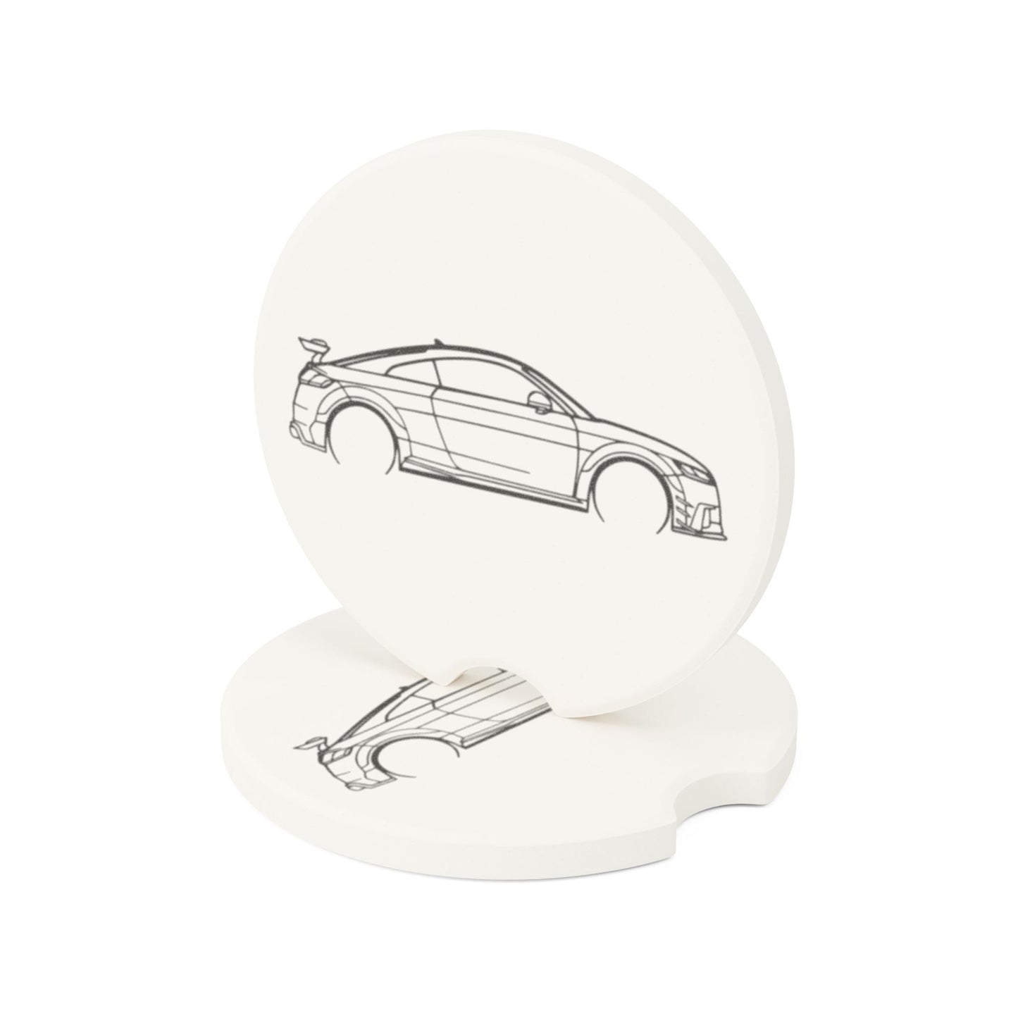 Audi TT RS Silhouette Soapstone Car Coaster