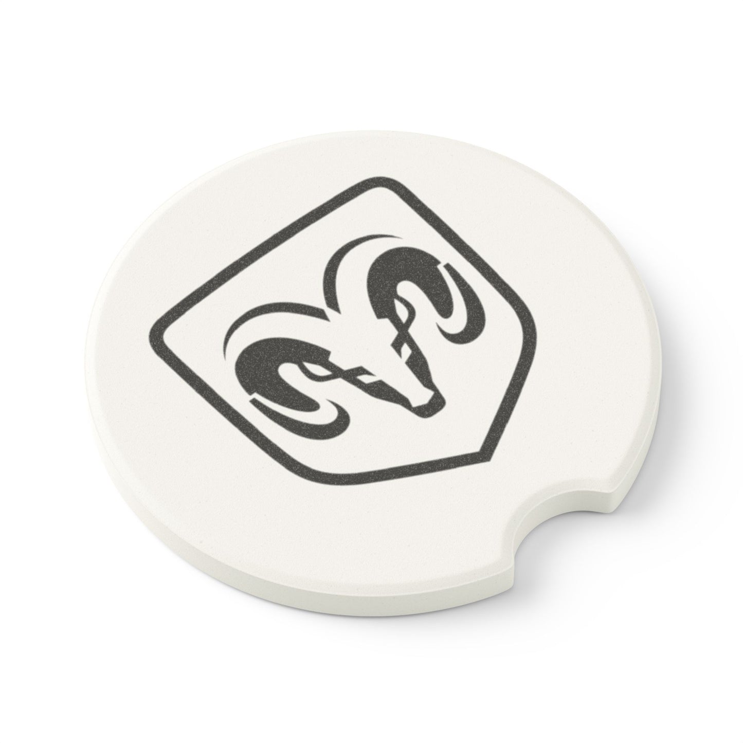 Ram Logo Soapstone Car Coaster