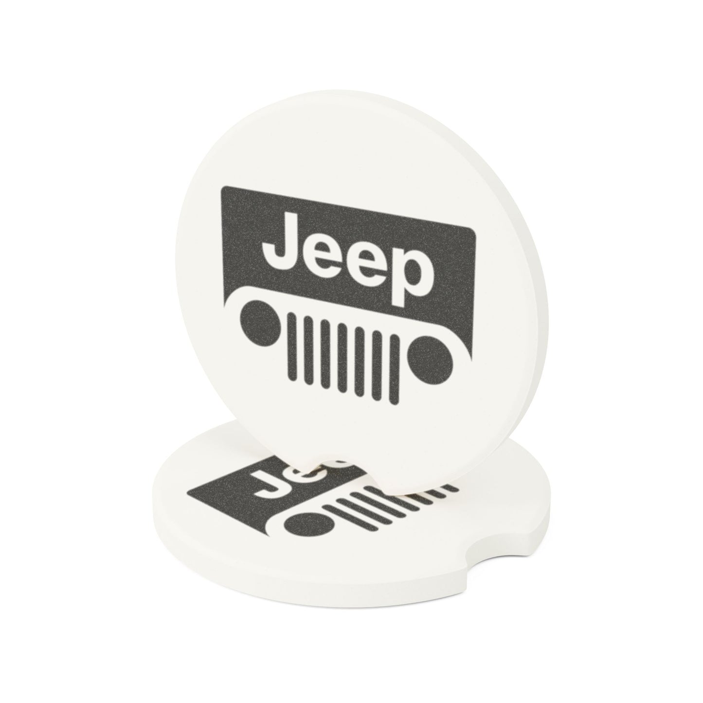 Jeep Logo Soapstone Car Coaster