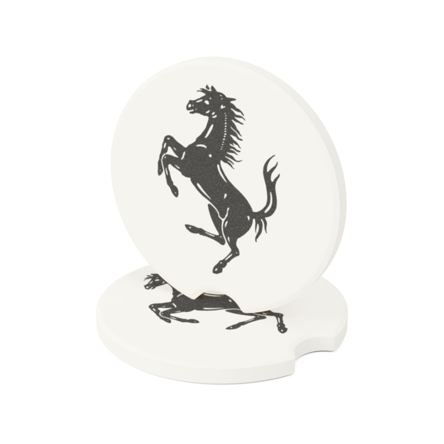 Ferrari Logo Soapstone Car Coaster