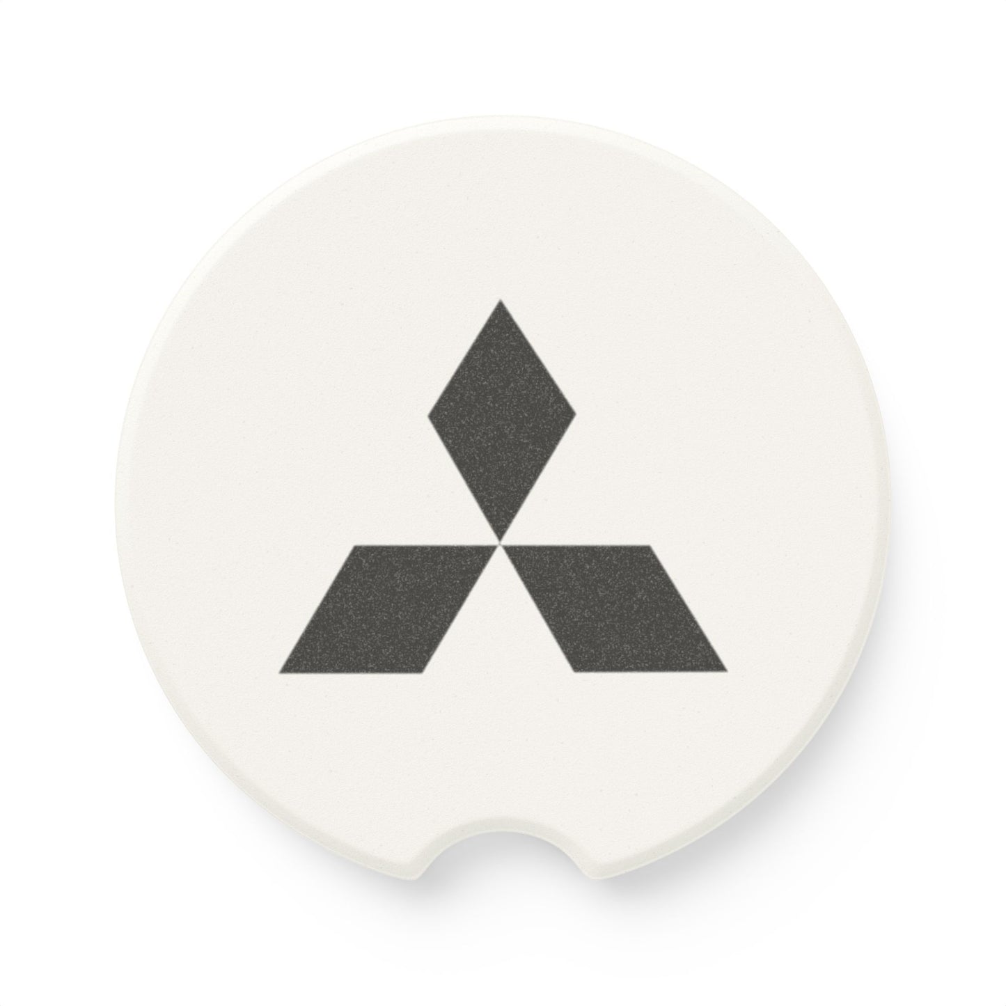Mitsubishi Logo Soapstone Car Coaster