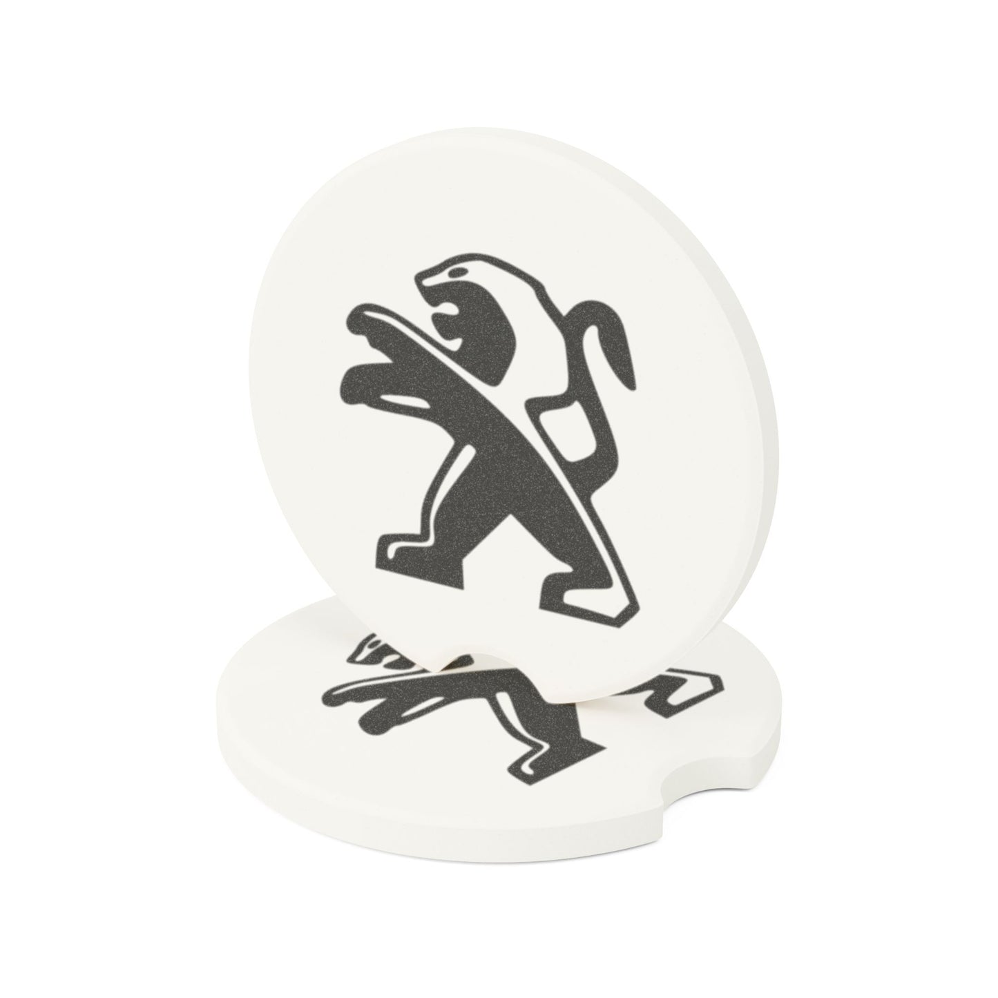 Peugeot Logo Soapstone Car Coaster