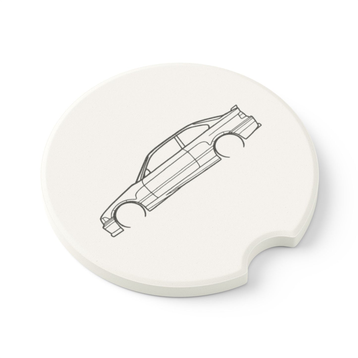 BMW E36 M3 Silhouette Soapstone Car Coaster