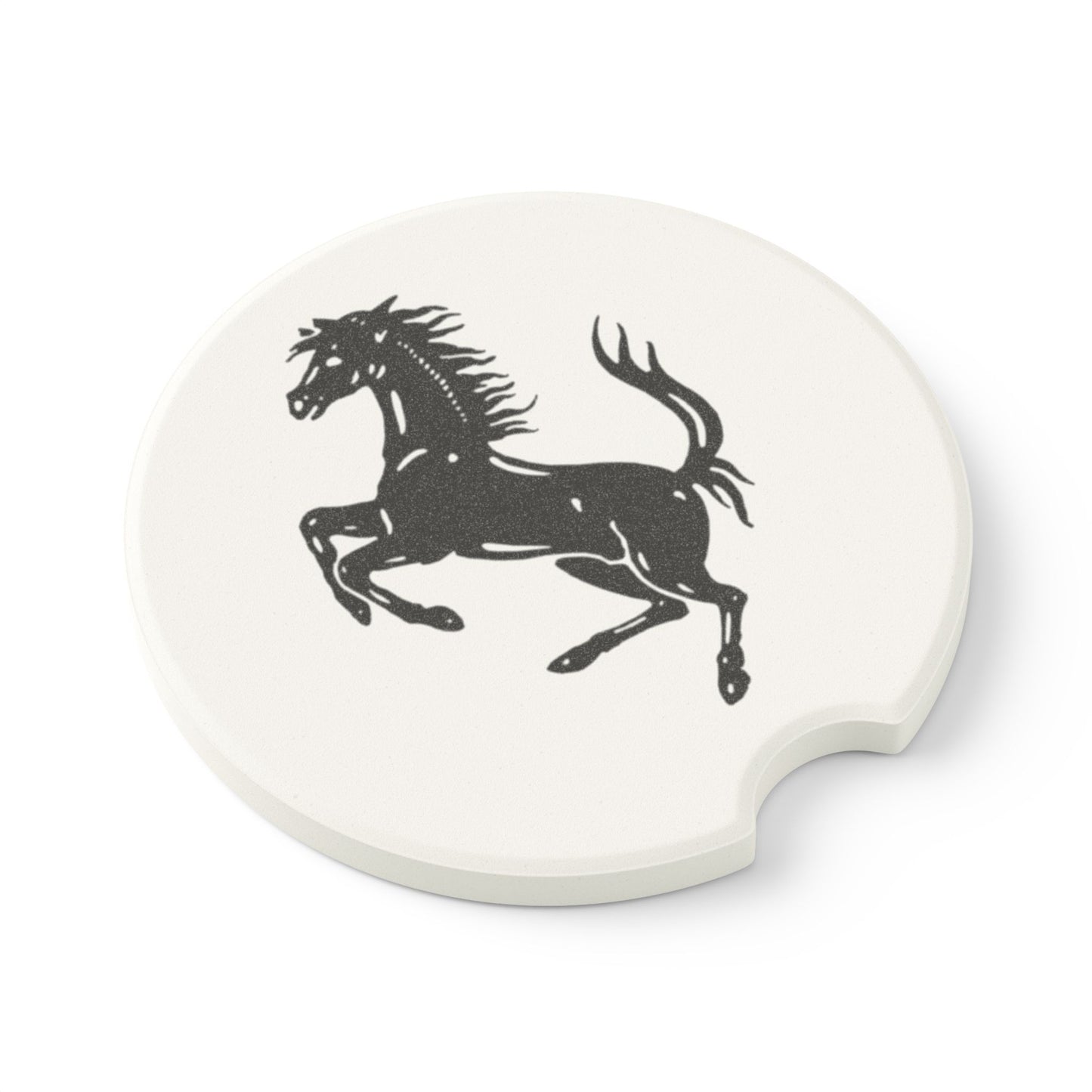 Ferrari Logo Soapstone Car Coaster