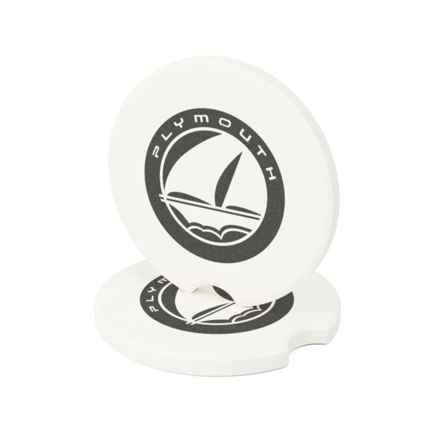 Plymouth Logo Soapstone Car Coaster
