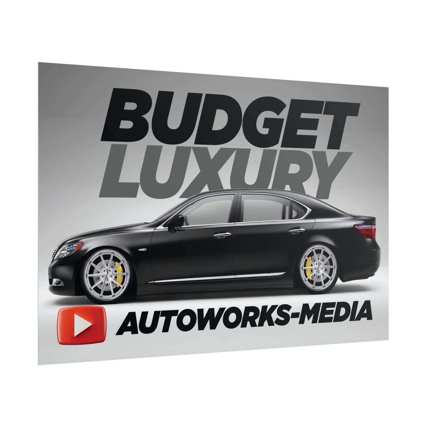 AutoWorks-Media, Lexus LS460 "Budget Luxury" Project Poster