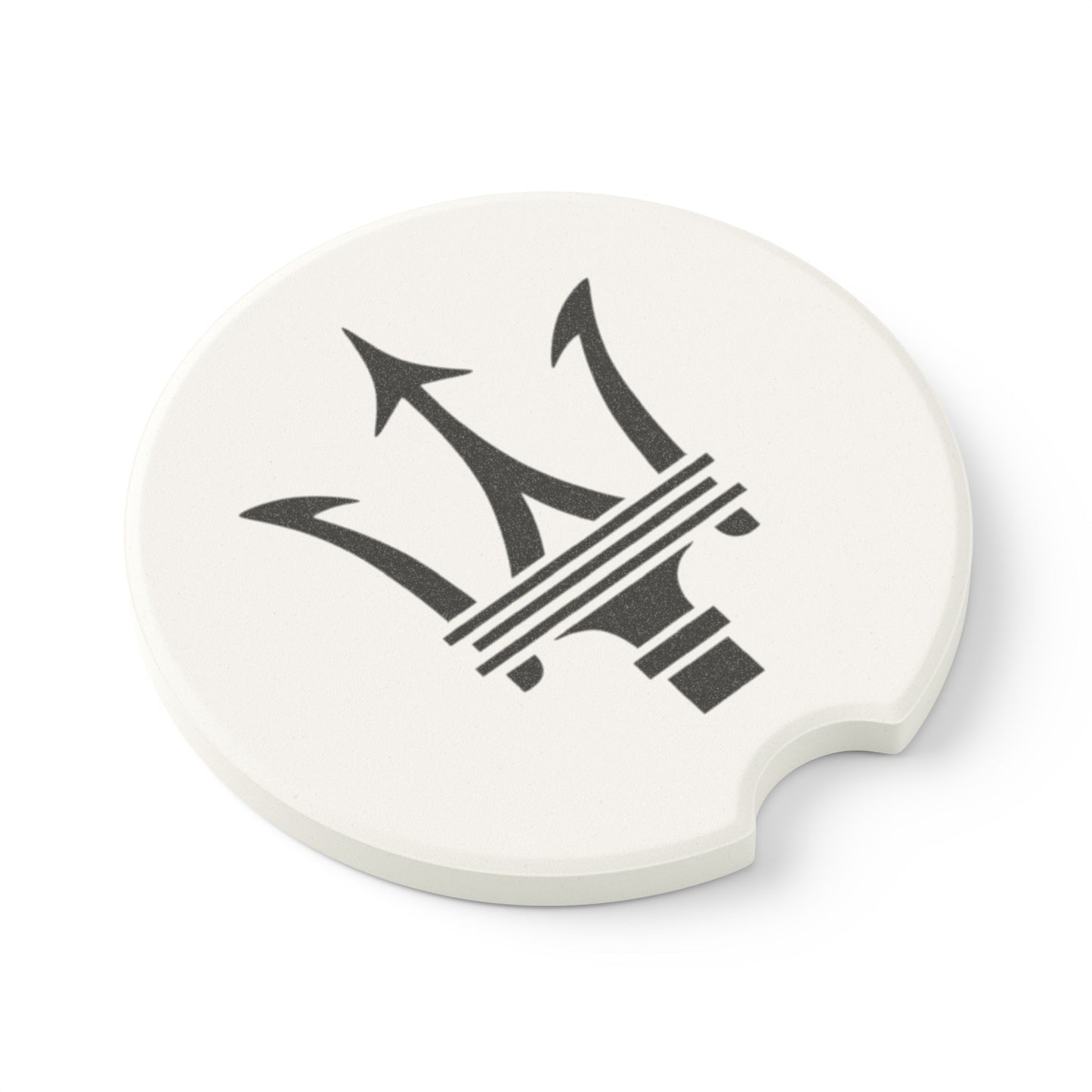 Maserati Logo Soapstone Car Coaster