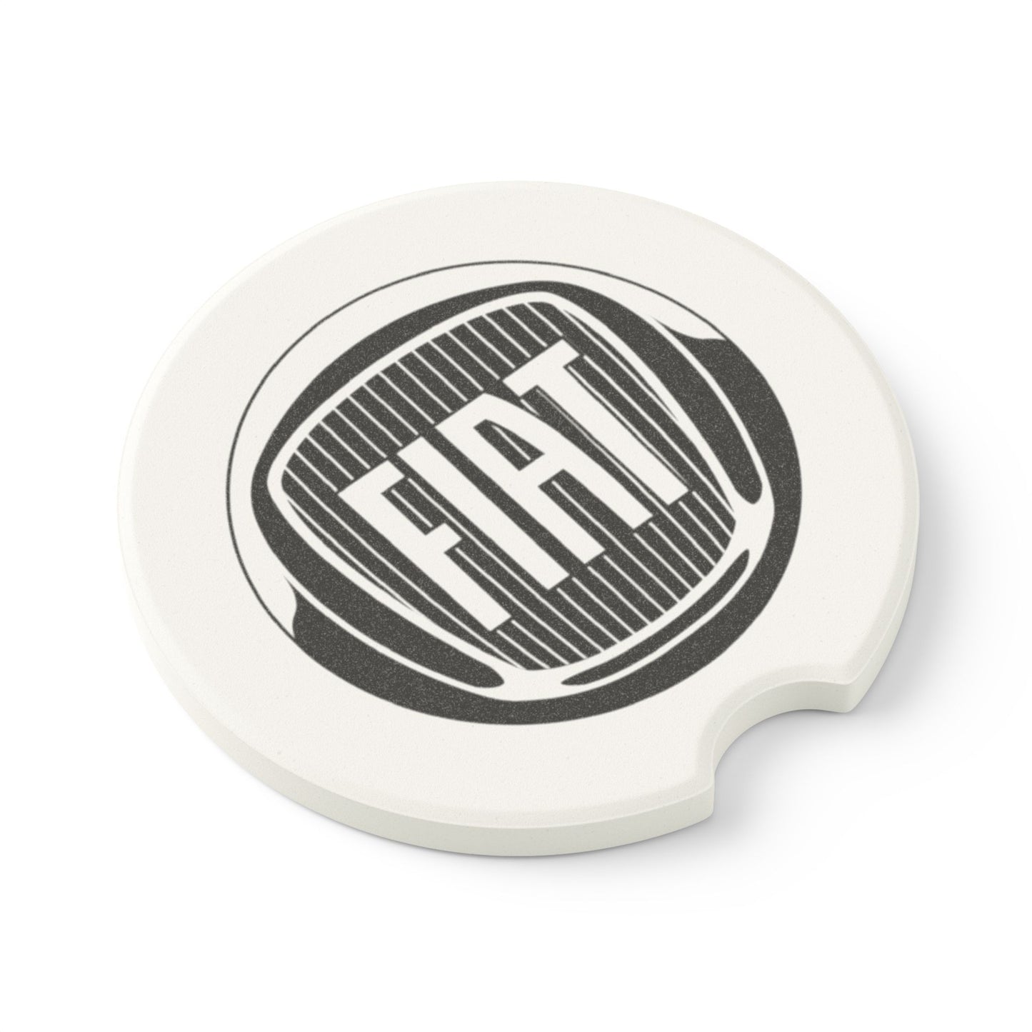 Fiat Logo Soapstone Car Coaster