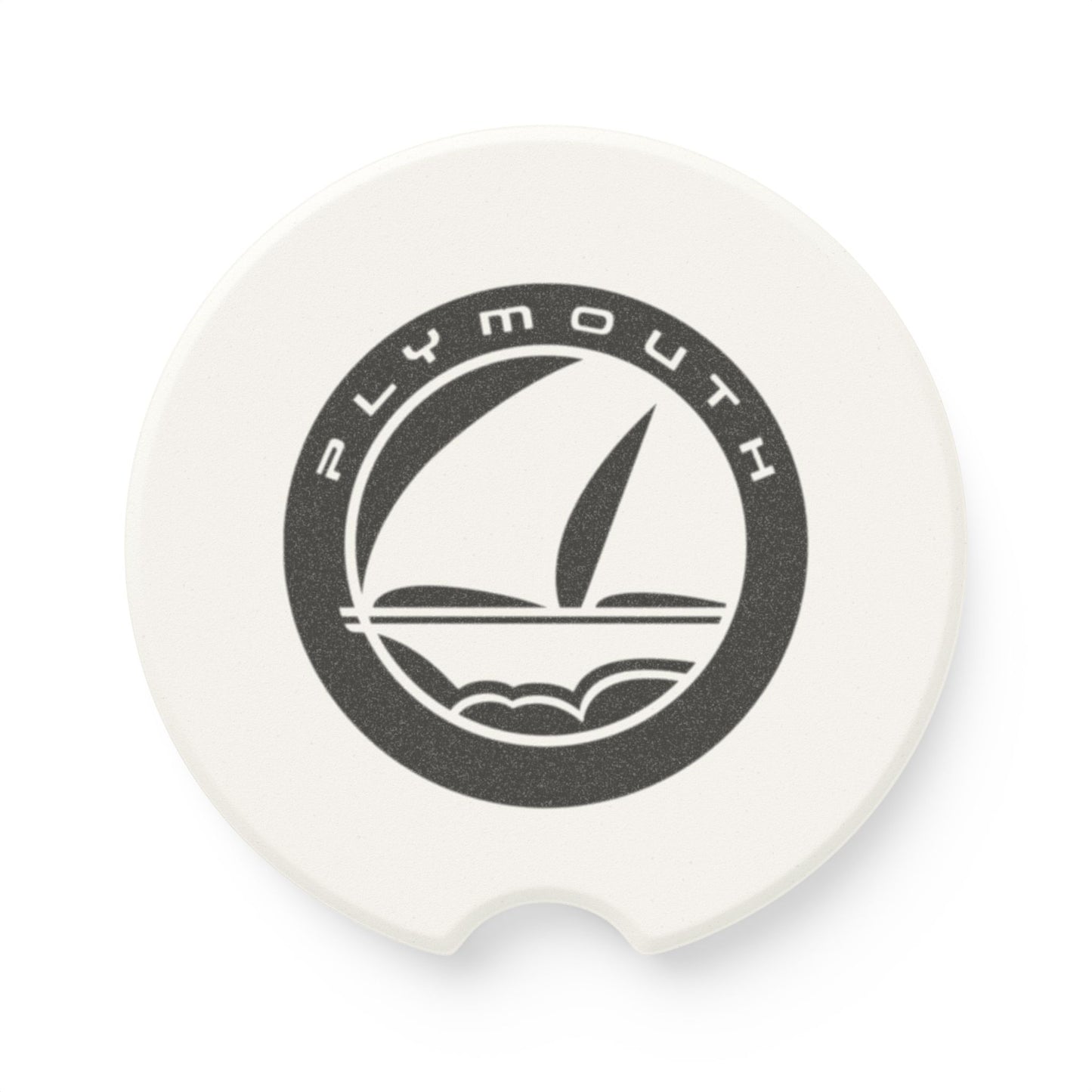 Plymouth Logo Soapstone Car Coaster