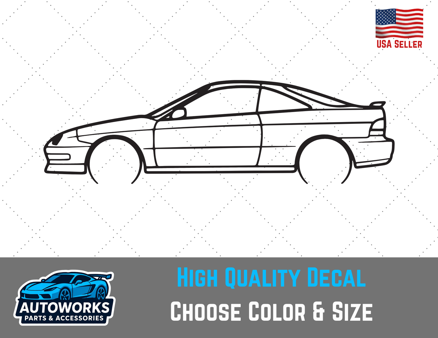 Decal Of 2000 Acura Integra Outline