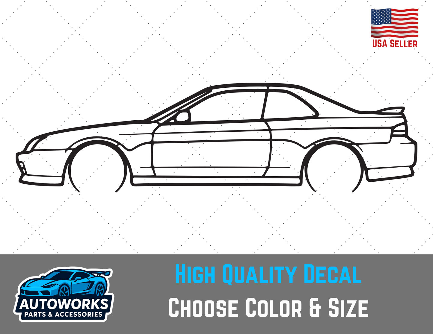 Decal Of 2001 Honda Prelude Outline
