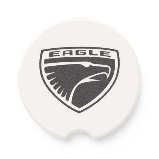 Eagle Logo Soapstone Car Coaster