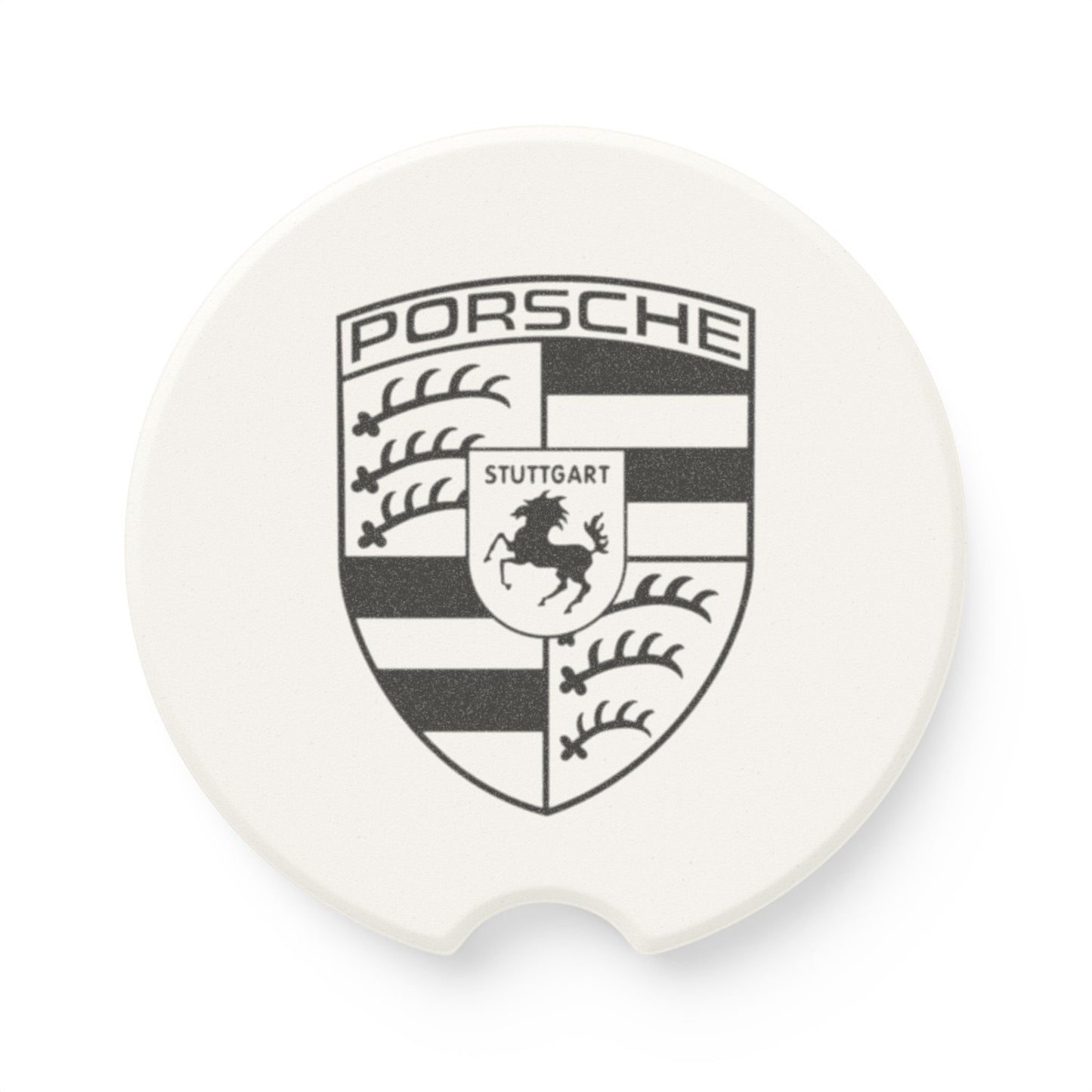 Porsche Logo Soapstone Car Coaster