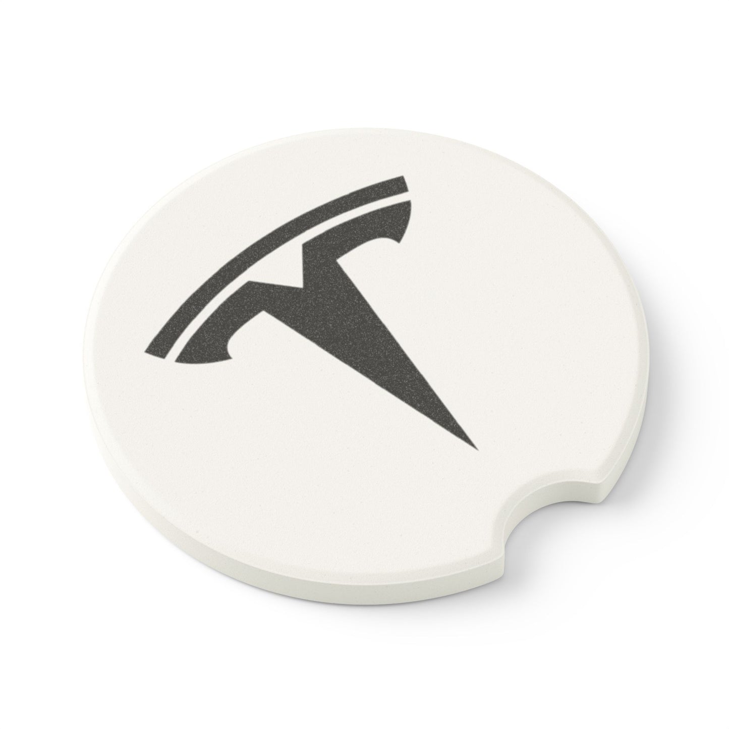 Tesla Logo Soapstone Car Coaster