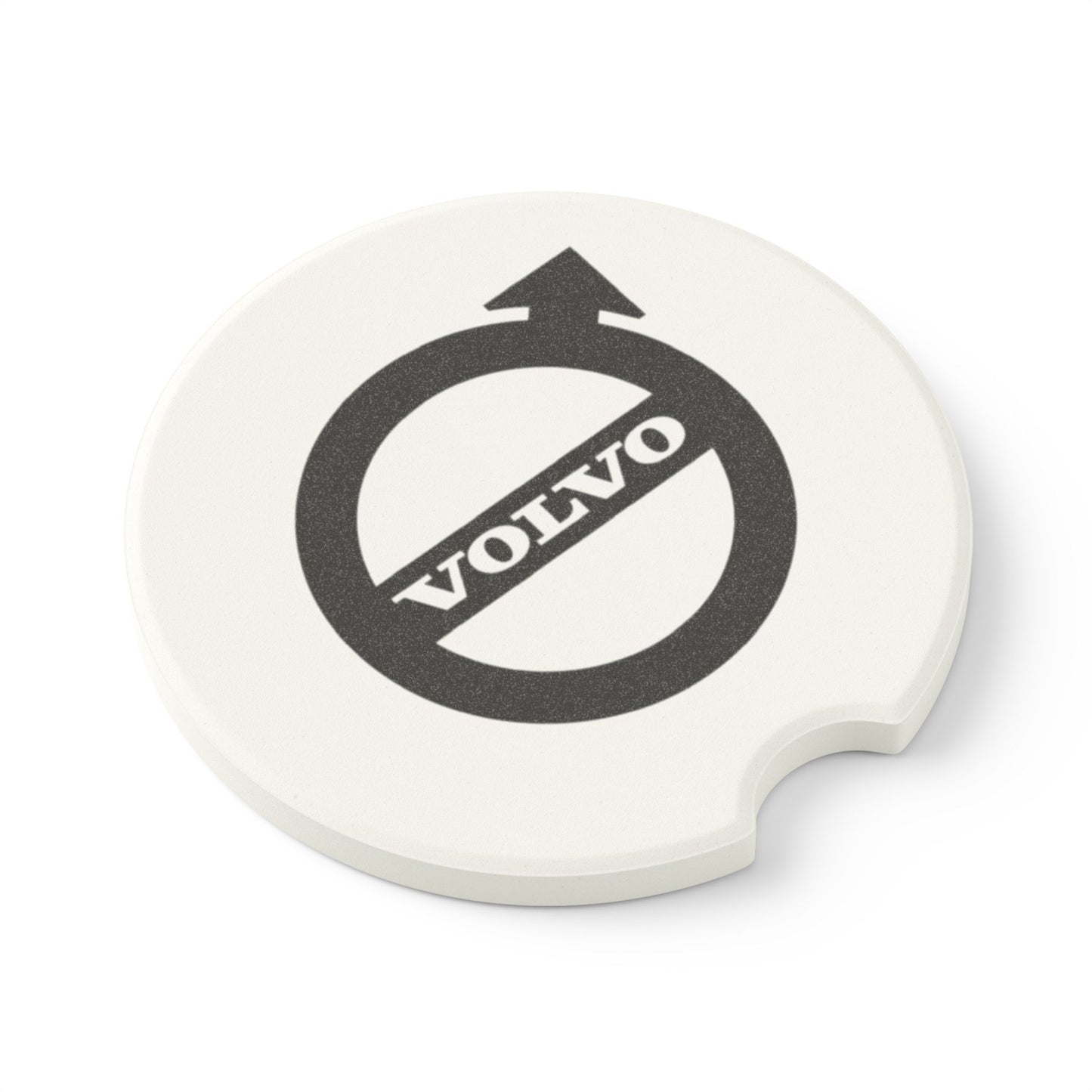 Volvo Logo Soapstone Car Coaster